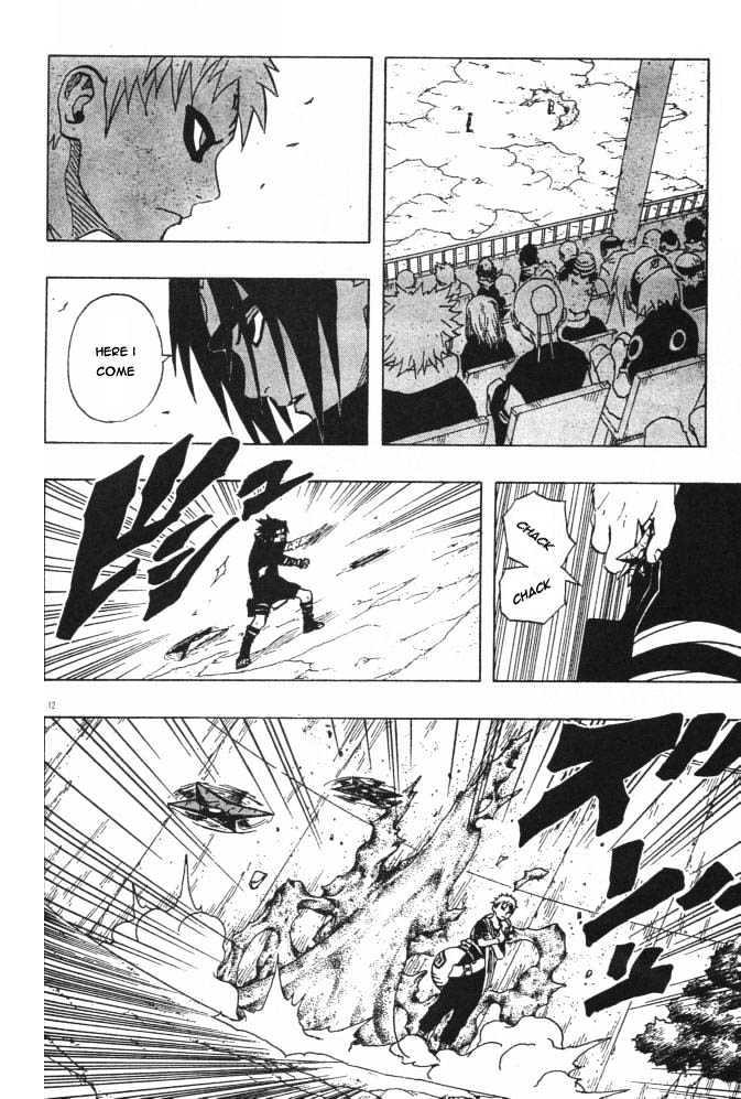 Vol.13 Chapter 111 – Sasuke vs. Gaara!! | 12 page