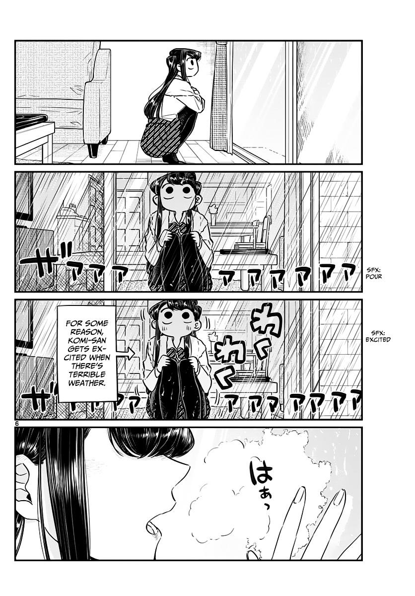 Komi-San Wa Komyushou Desu Vol.5 Chapter 59: Typhoon page 6 - Mangakakalot