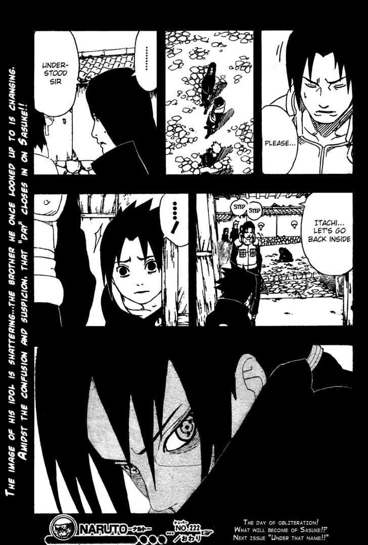 Vol.25 Chapter 222 – Itachi’s Doubt | 20 page