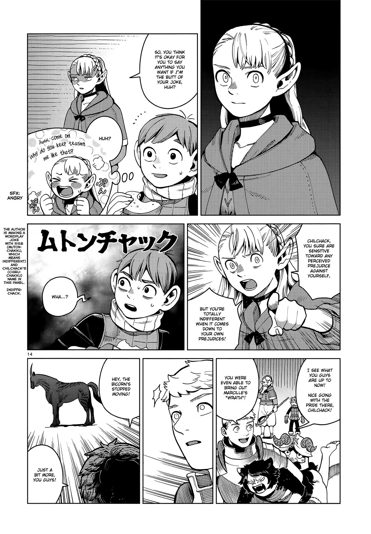 Dungeon Meshi Chapter 56: Bicorn page 14 - Mangakakalot