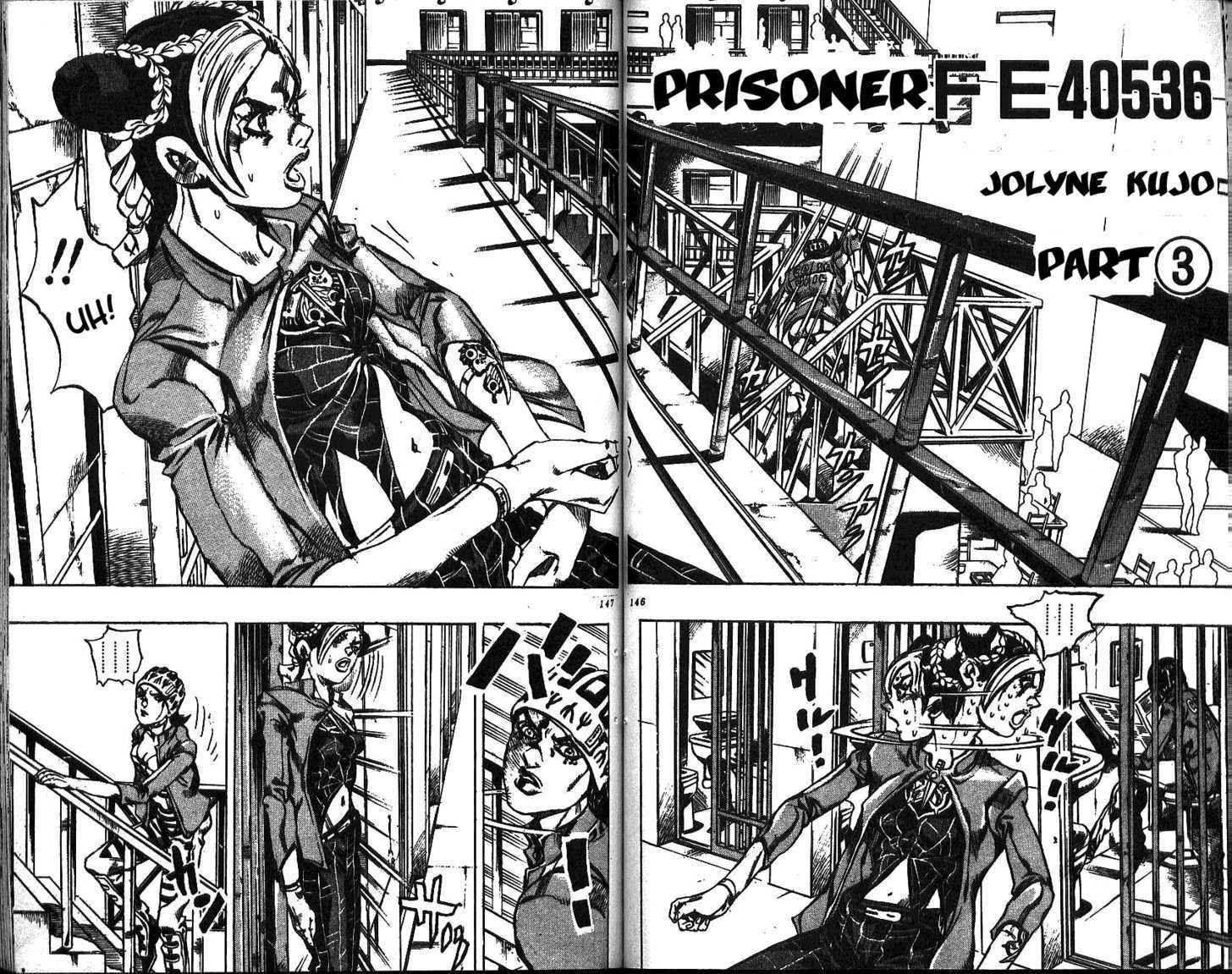 Jojo's Bizarre Adventure Vol.64 Chapter 600 : Prisoner Fe40563: Jolyne Kujo (3) page 2 - 
