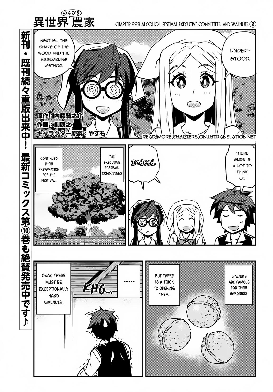 Isekai Nonbiri Nouka Chapter 229: Alcohol, Festival Executive Committees, And Walnuts (2) page 2 - isekainonbirinoukachapters.com