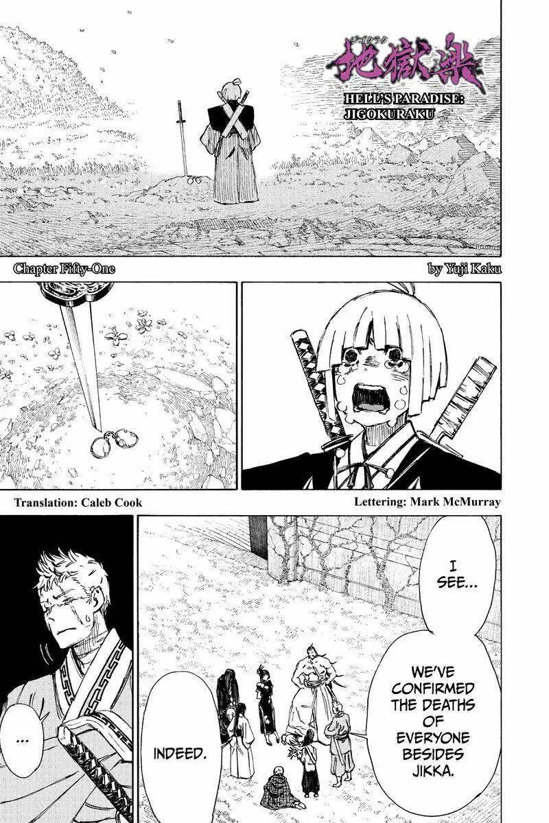 Hell's Paradise: Jigokuraku Chapter 51 page 1 - Mangakakalot