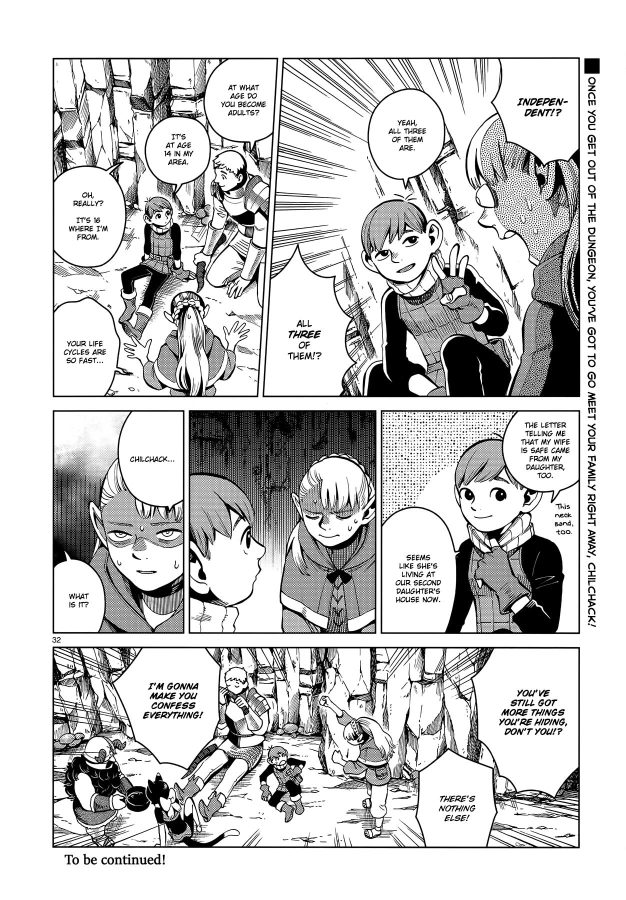 Dungeon Meshi Chapter 56: Bicorn page 32 - Mangakakalot