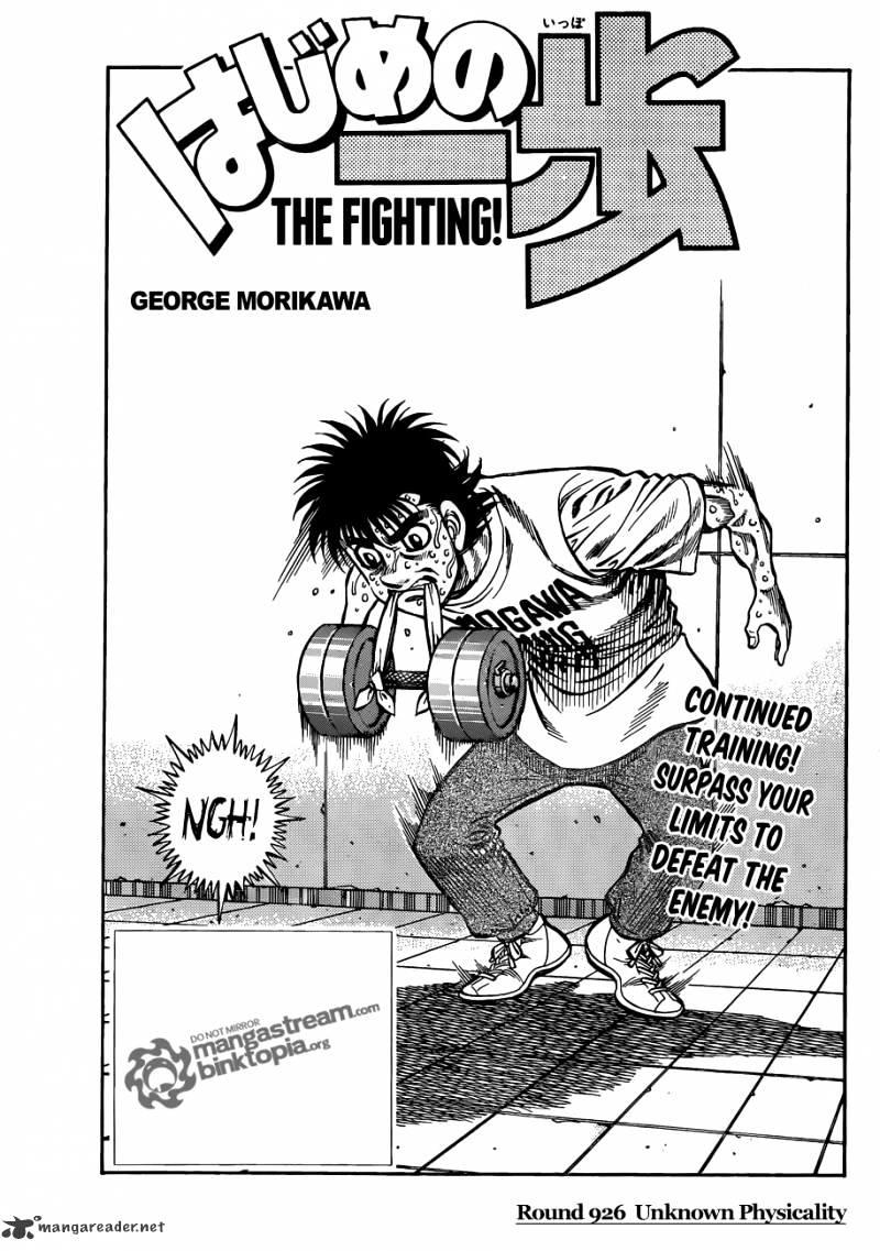 Read Hajime No Ippo Chapter 1435: His Sparring Partner Is A Southpaw -  Manganelo