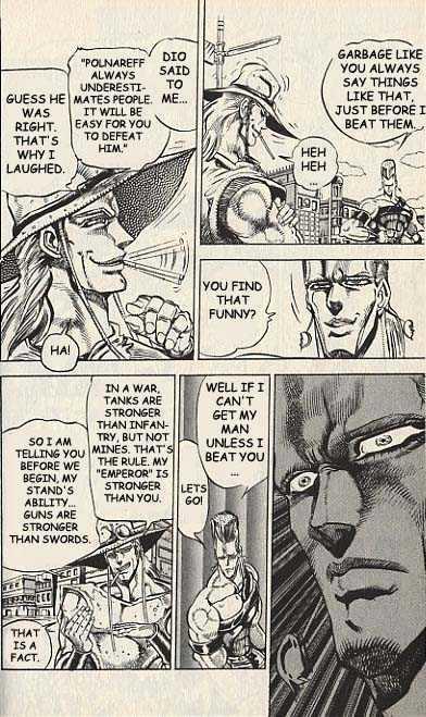 Jojo's Bizarre Adventure Vol.15 Chapter 142 : The Emperor And The Hanged Man Pt.3 page 4 - 