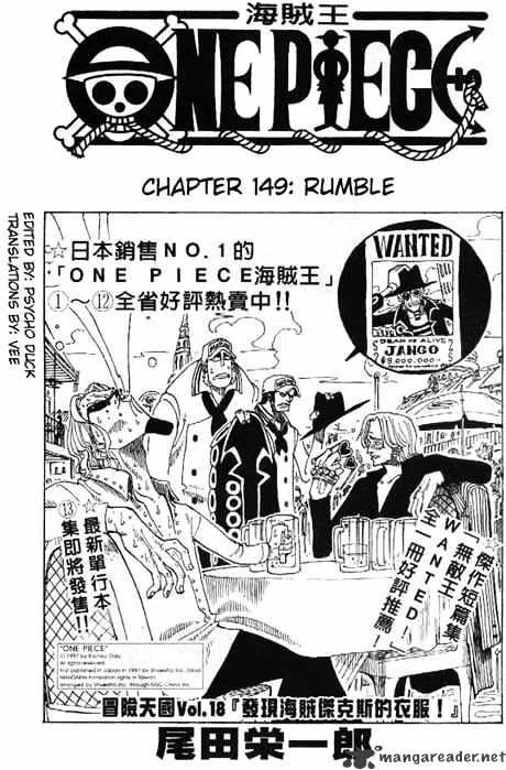 One Piece Chapter 149 : Rumble page 1 - Mangakakalot