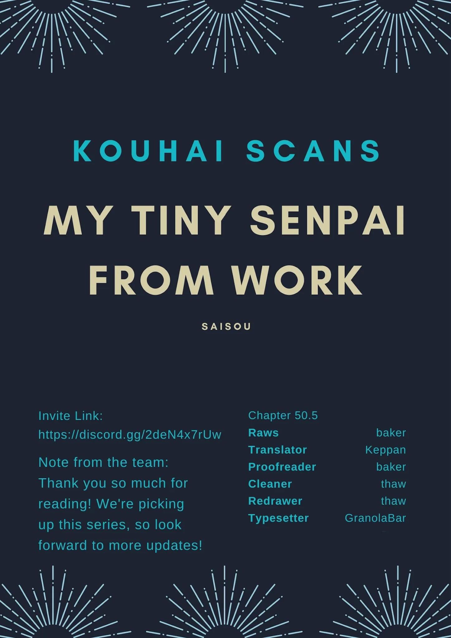 DISC] My Tiny Senpai From Work - Manga by Saisou Chapter 50.5 : r/manga