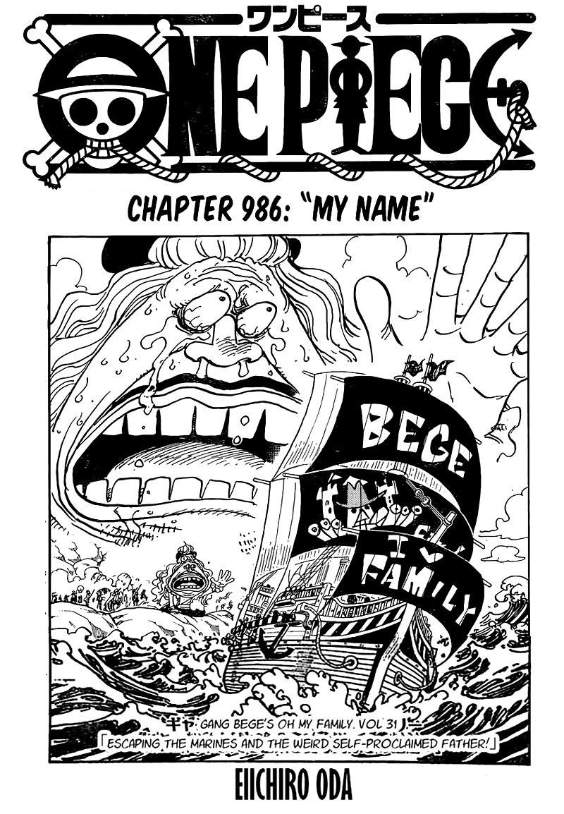 I color One Piece chapter 986. : r/OnePiece
