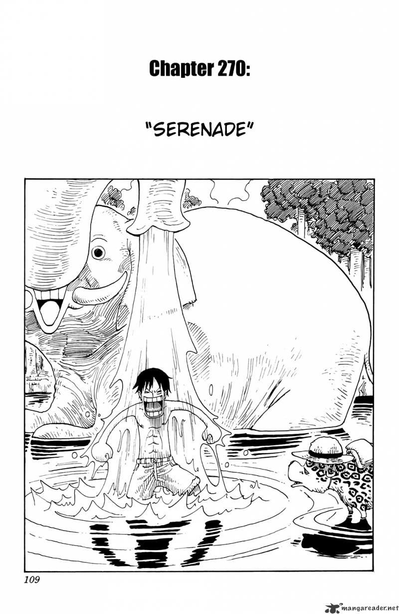 One Piece Chapter 270 : Serenade page 1 - Mangakakalot