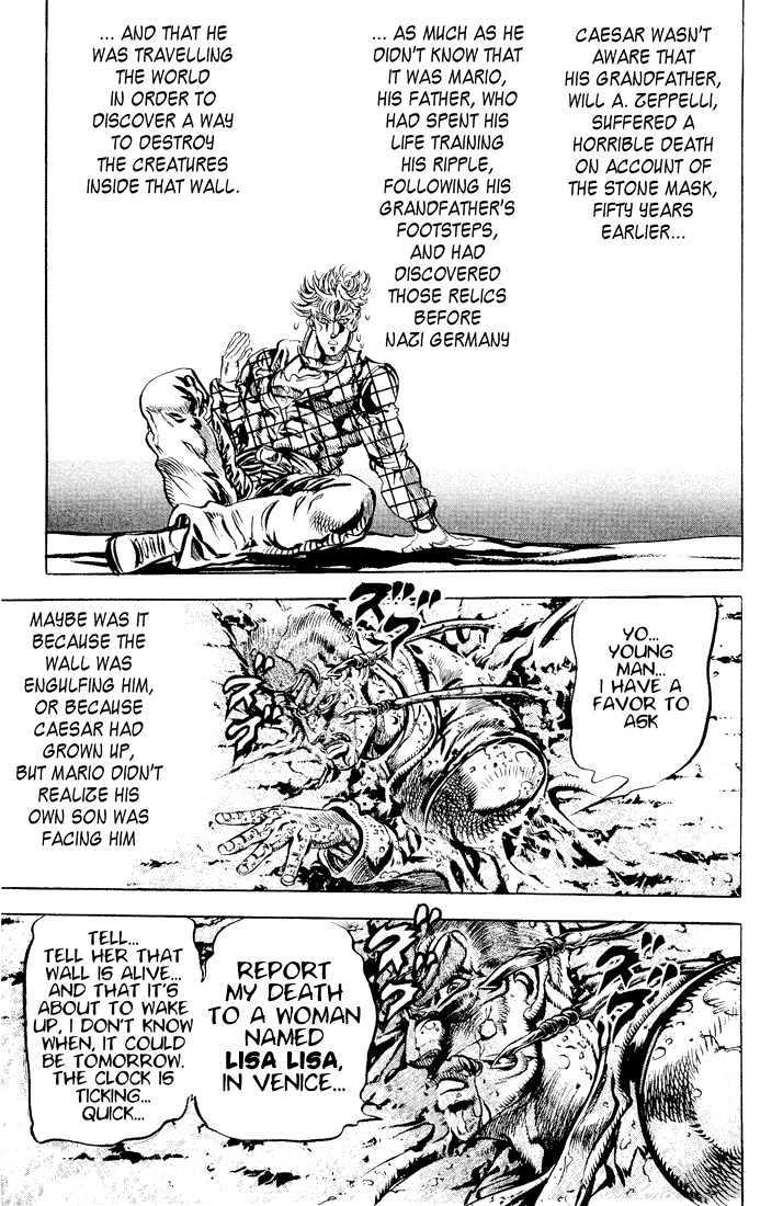 Jojo's Bizarre Adventure Vol.10 Chapter 89 : Caesar's Lonely Youth page 15 - 