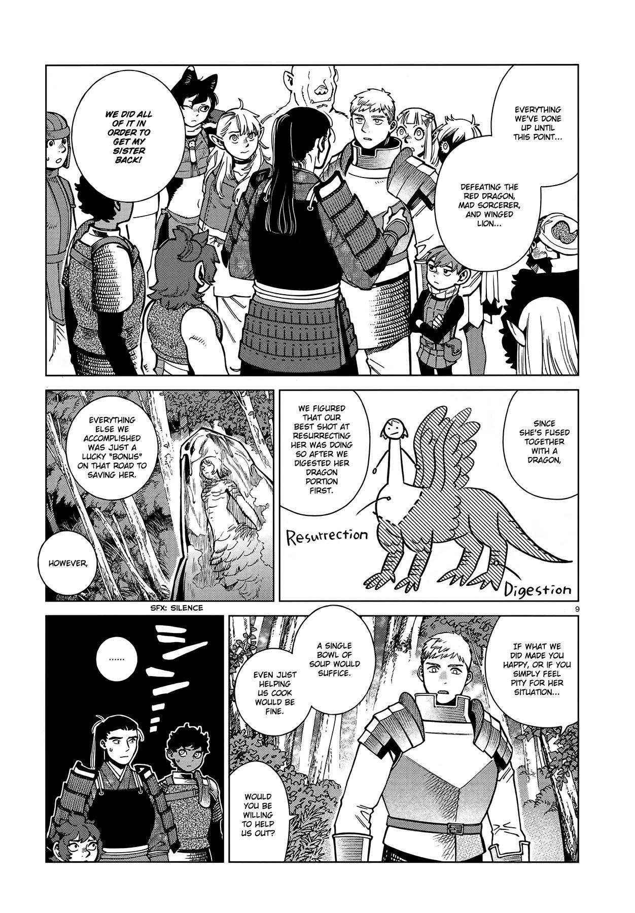 Dungeon Meshi Chapter 93: Falin I page 9 - Mangakakalot