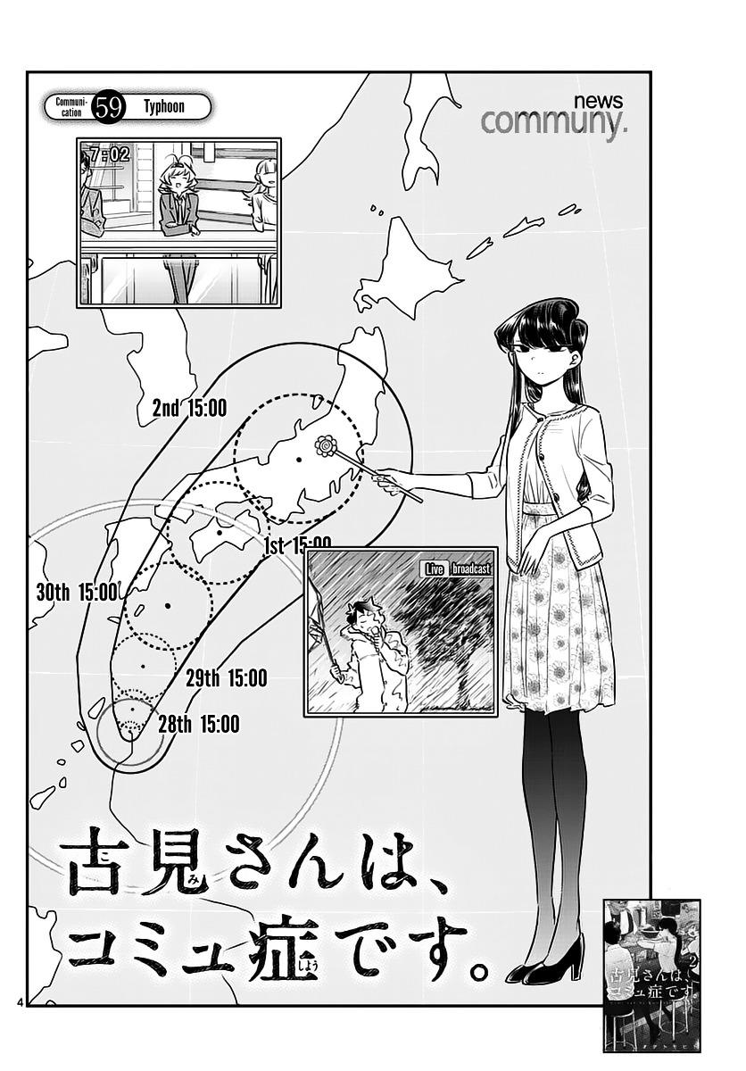Komi-San Wa Komyushou Desu Vol.5 Chapter 59: Typhoon page 4 - Mangakakalot