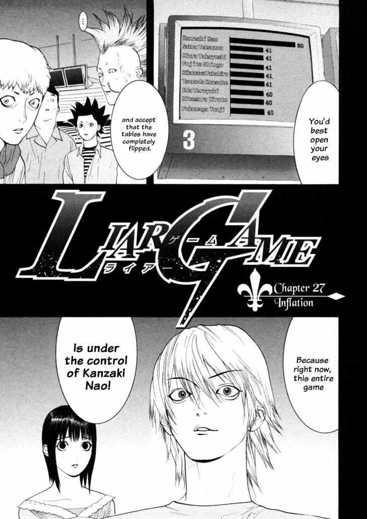 Liar Game Chapter 27 Manga Online Mangakakalot Live