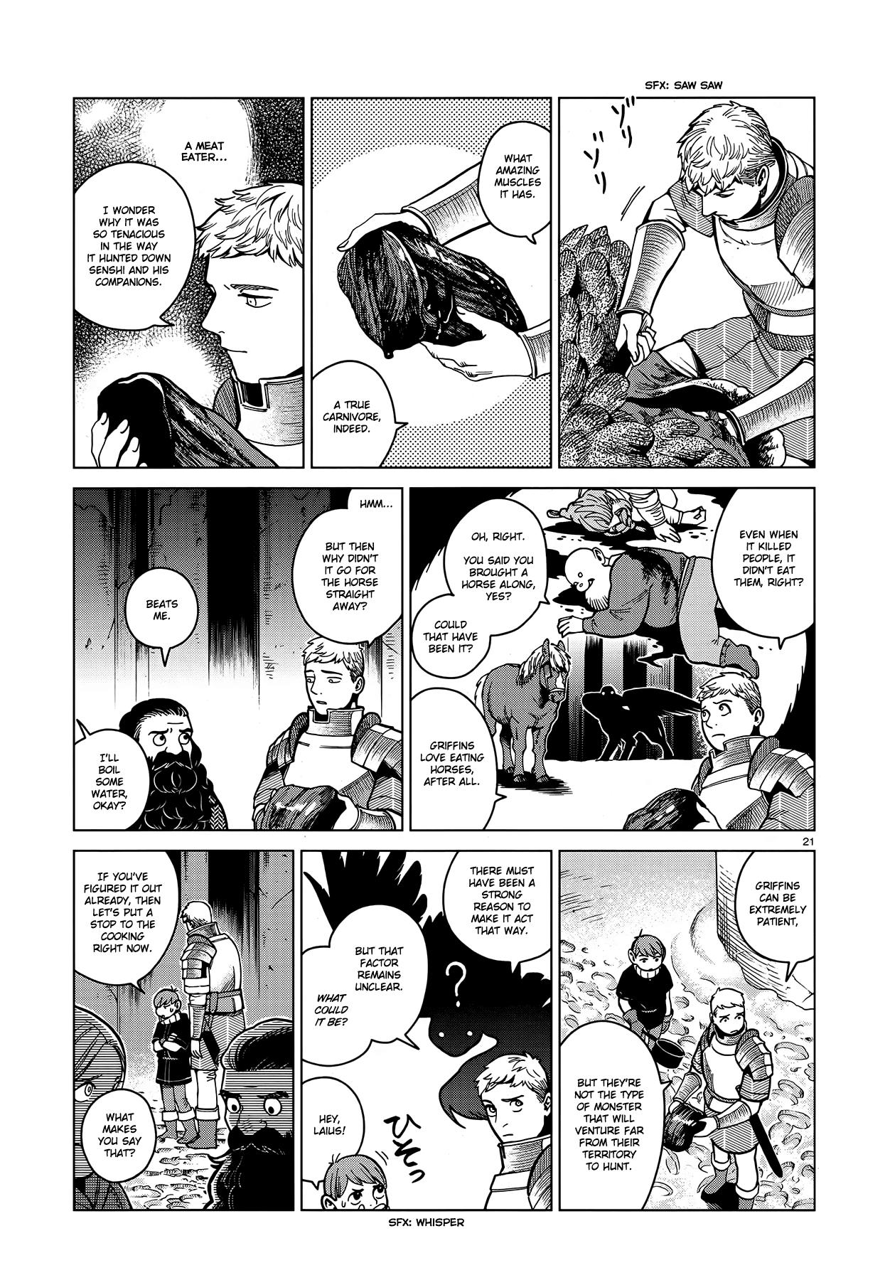 Dungeon Meshi Chapter 49: Griffin Soup page 21 - Mangakakalot