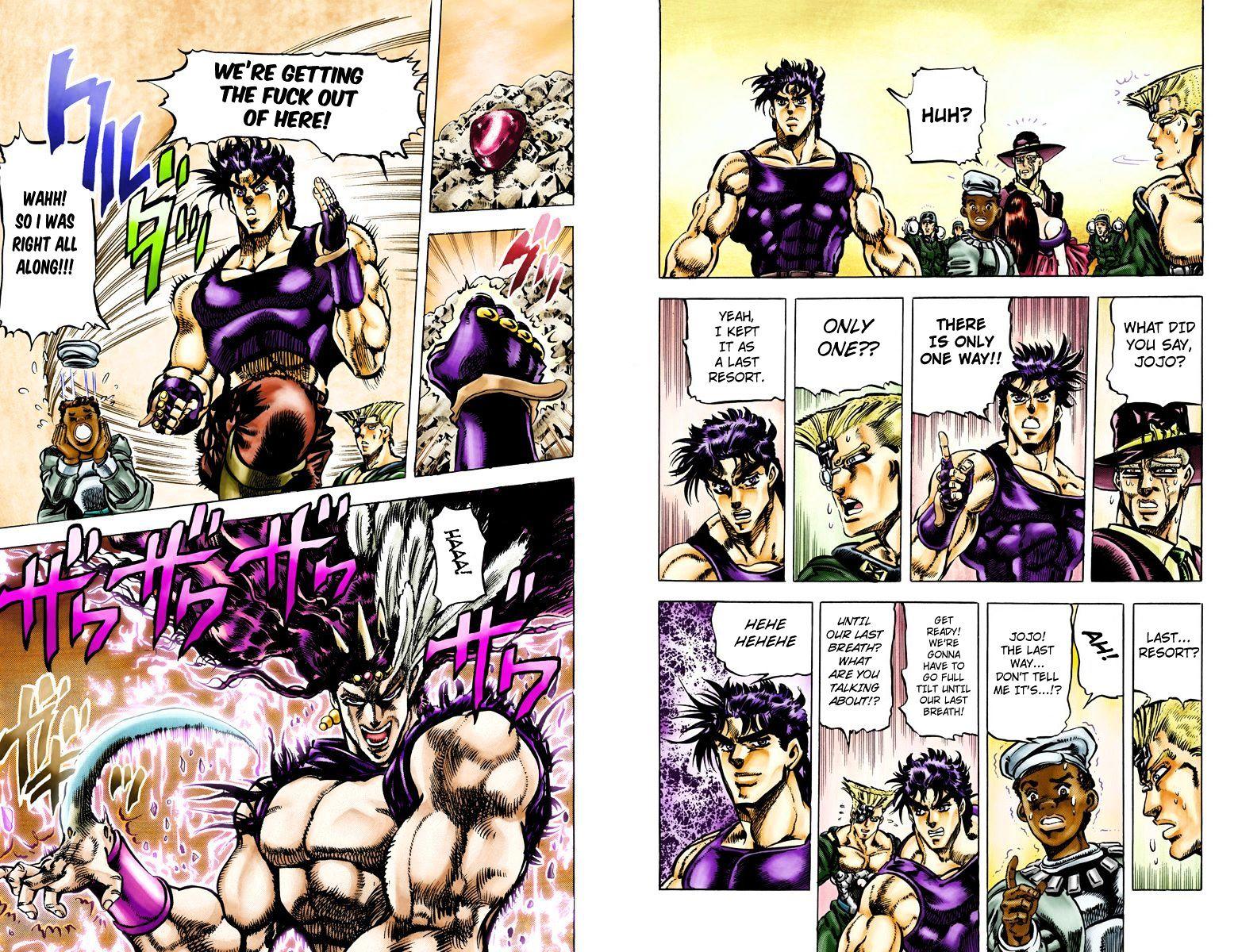 Jojo's Bizarre Adventure Vol.12 Chapter 109 : Birth Of The Ultimate Being (Official Color Scans) page 9 - 