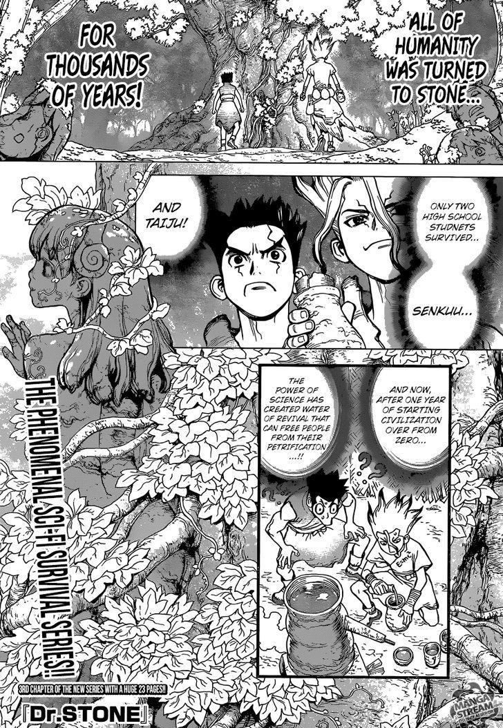 VIZ  Read Dr. STONE, Chapter 3 Manga - Official Shonen Jump From