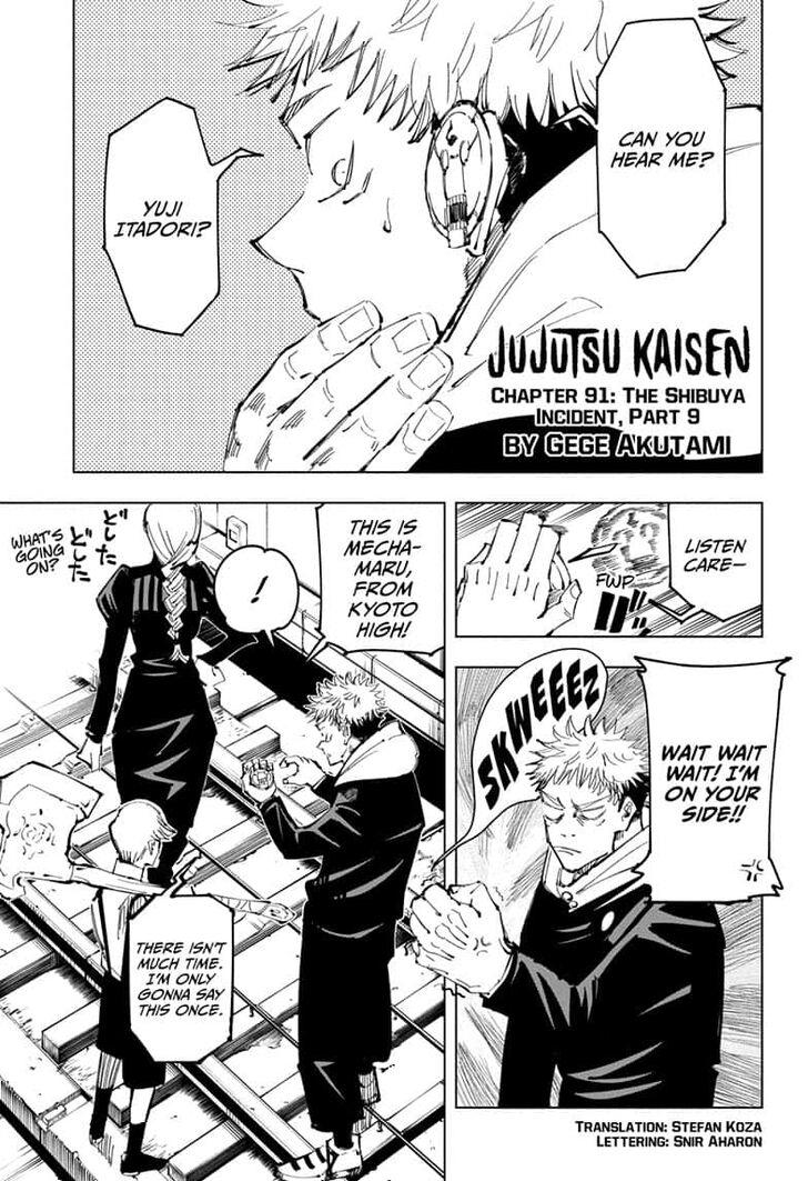 Jujutsu Kaisen Chapter 91 page 1 - Mangakakalot