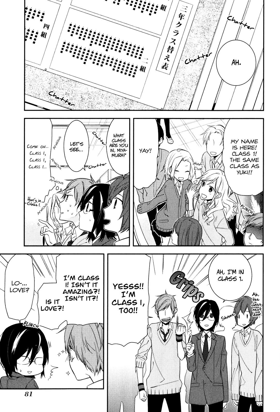 Horimiya Manga, Chapter 82 page 2