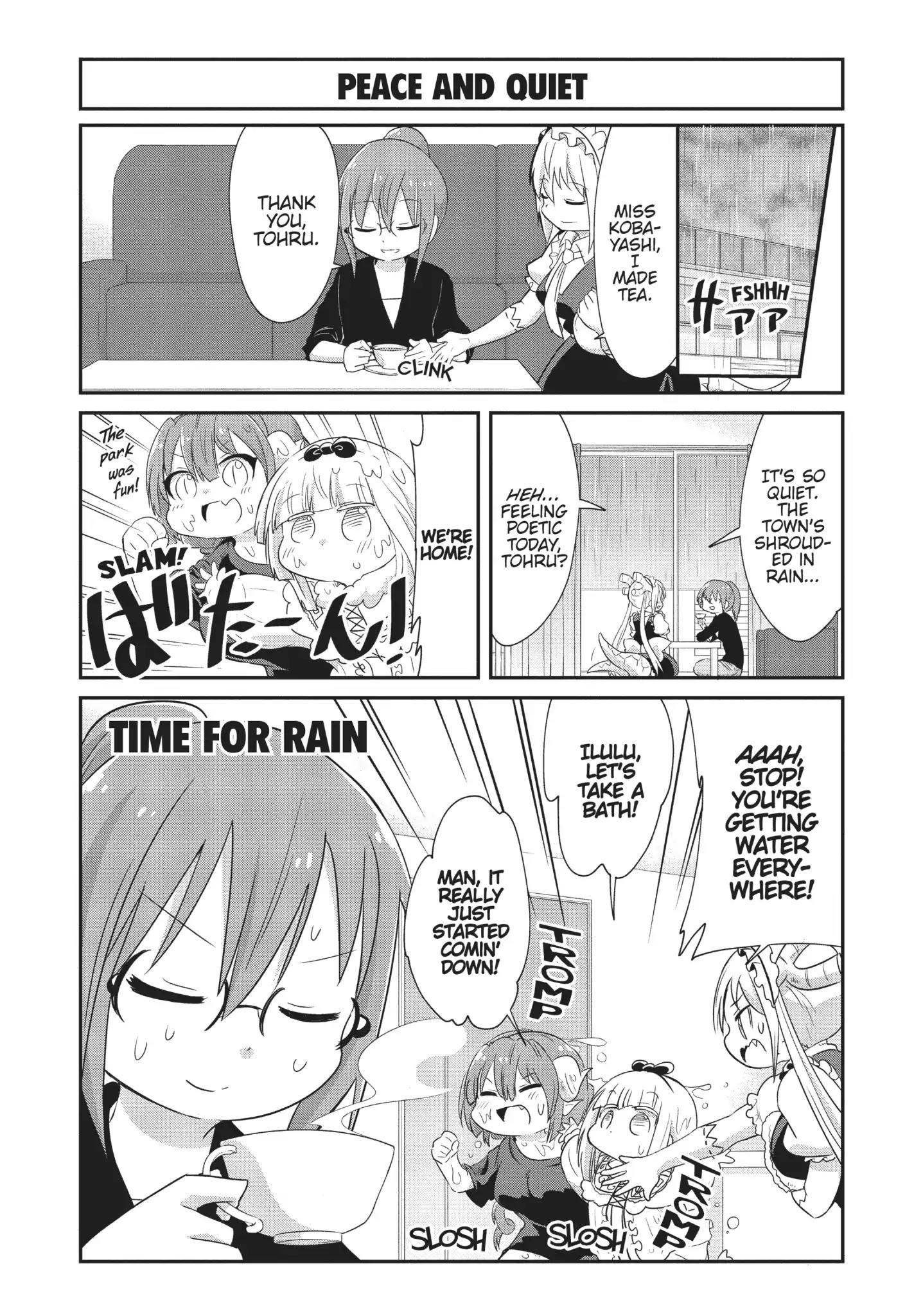 Read Kobayashi-San Chi No Maid Dragon: Kanna No Nichijou Vol.6 Chapter 59:  Time For Rain on Mangakakalot