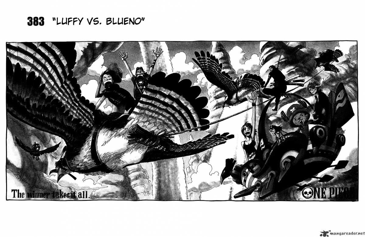 One Piece Chapter 383 : Luffy Vs Blueno page 2 - Mangakakalot