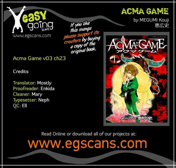 Acma Game Chapter 23 Manhuascan Work