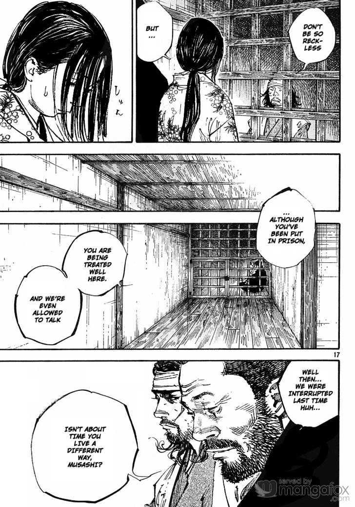 Vagabond Vol.29 Chapter 252 : An Inprisoned Musashi page 17 - Mangakakalot