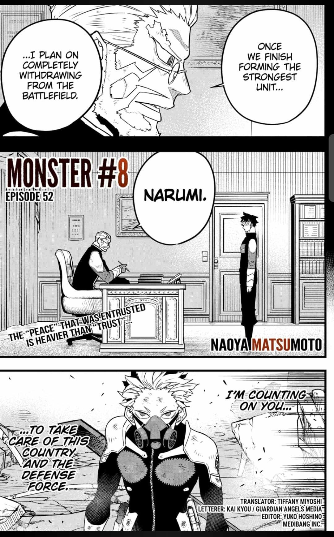 Kaiju No. 8 Chapter 52 page 1 - Mangakakalot