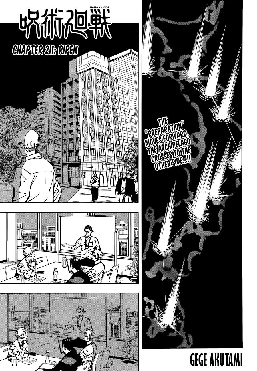 Jujutsu Kaisen Chapter 211: Ripen page 1 - Mangakakalot