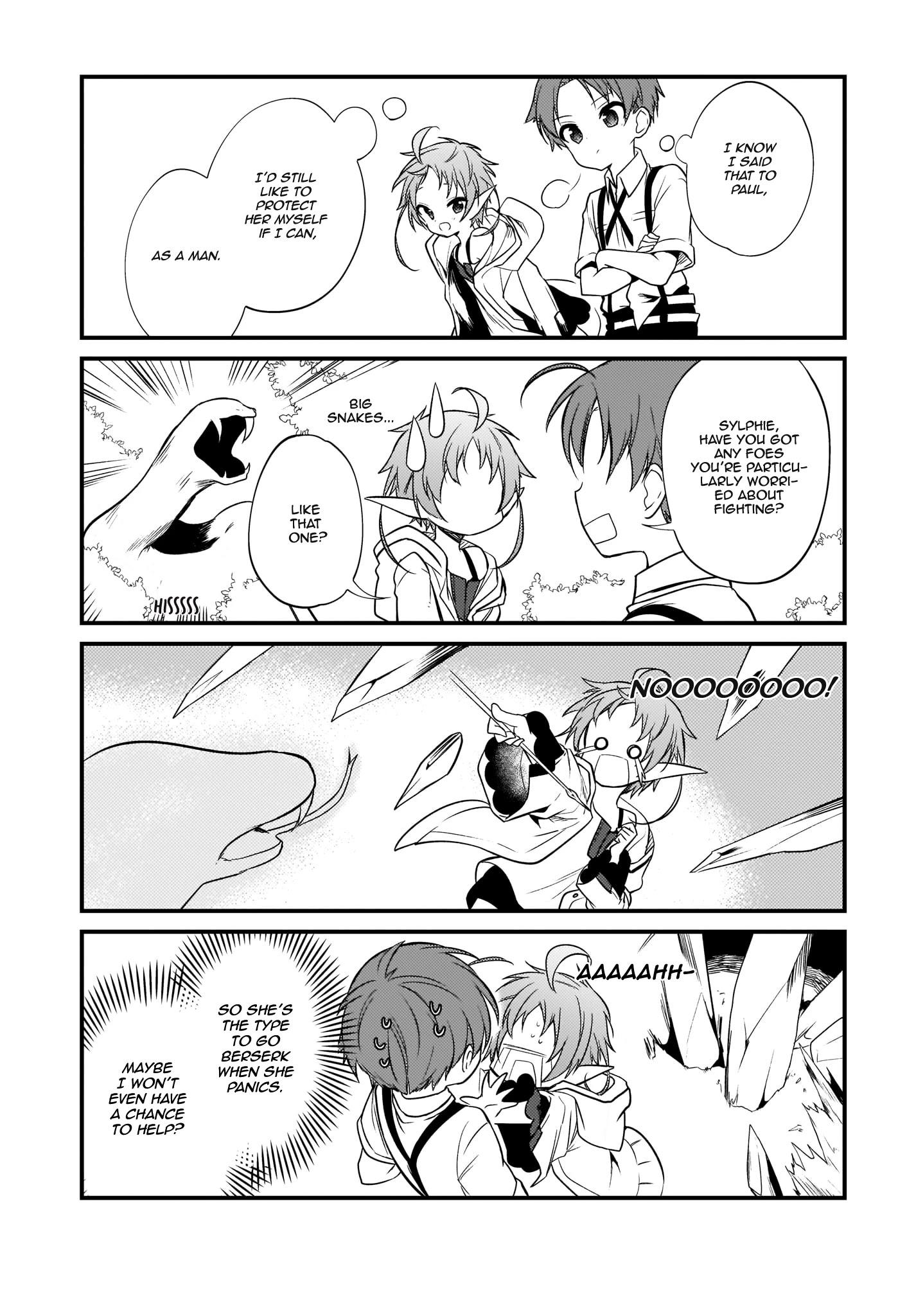 MUSHOKU TENSEI: EVEN IF IT'S A 4-KOMA, I'LL GET SERIOUS chapter-4 Page 13