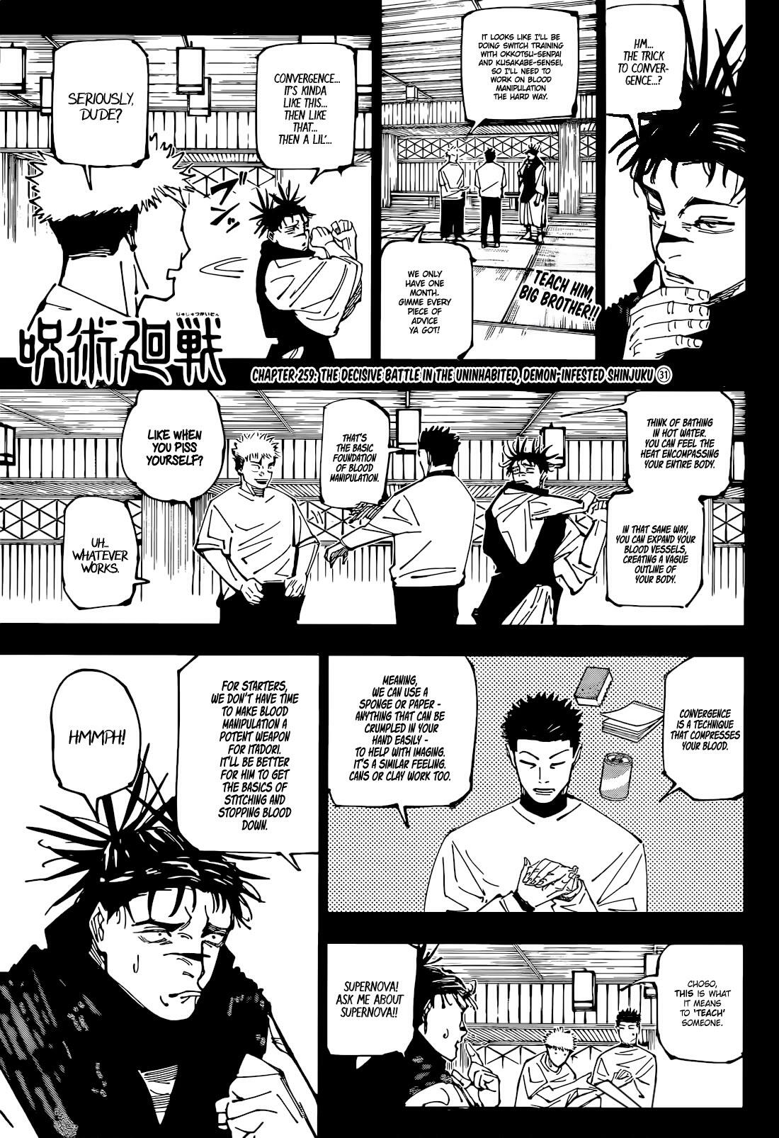 Jujutsu Kaisen Chapter 259: The Decisive Battle In The Uninhabited, Demon-Infested Shinjuku ㉛ page 1 - kaisenjujutsu.com