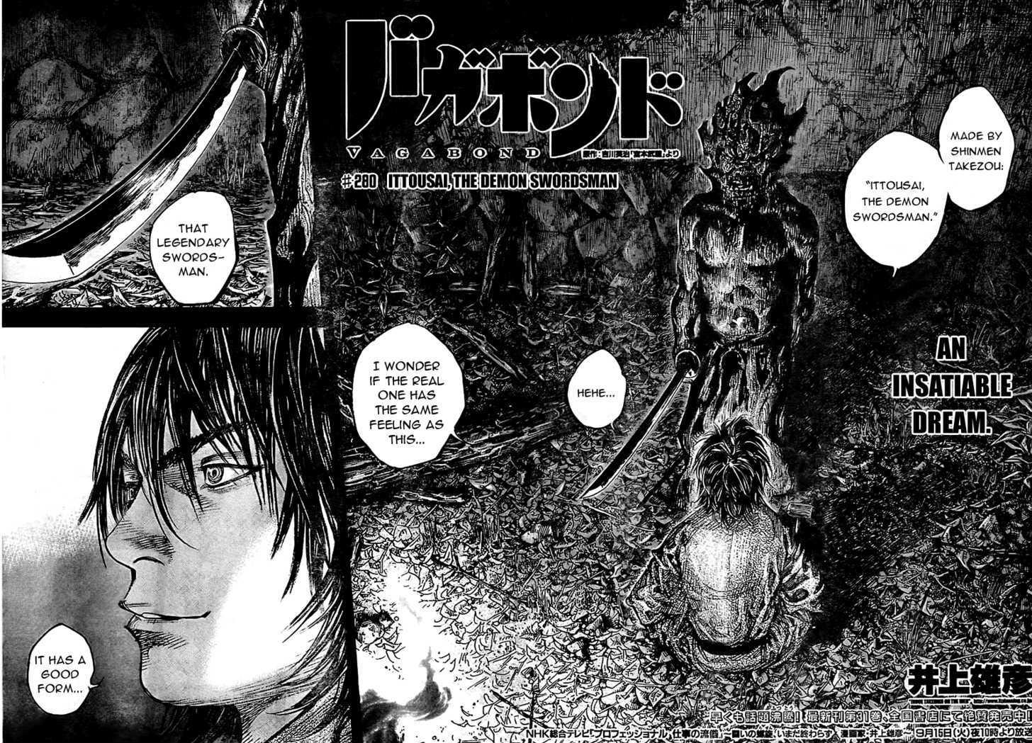 Vagabond Vol.32 Chapter 280 : Ittousai, The Demon Swordsman page 3 - Mangakakalot