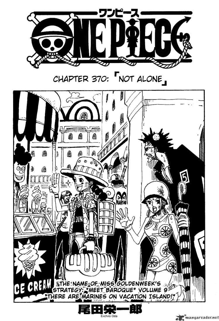 One Piece Chapter 370 : Not Alone page 1 - Mangakakalot