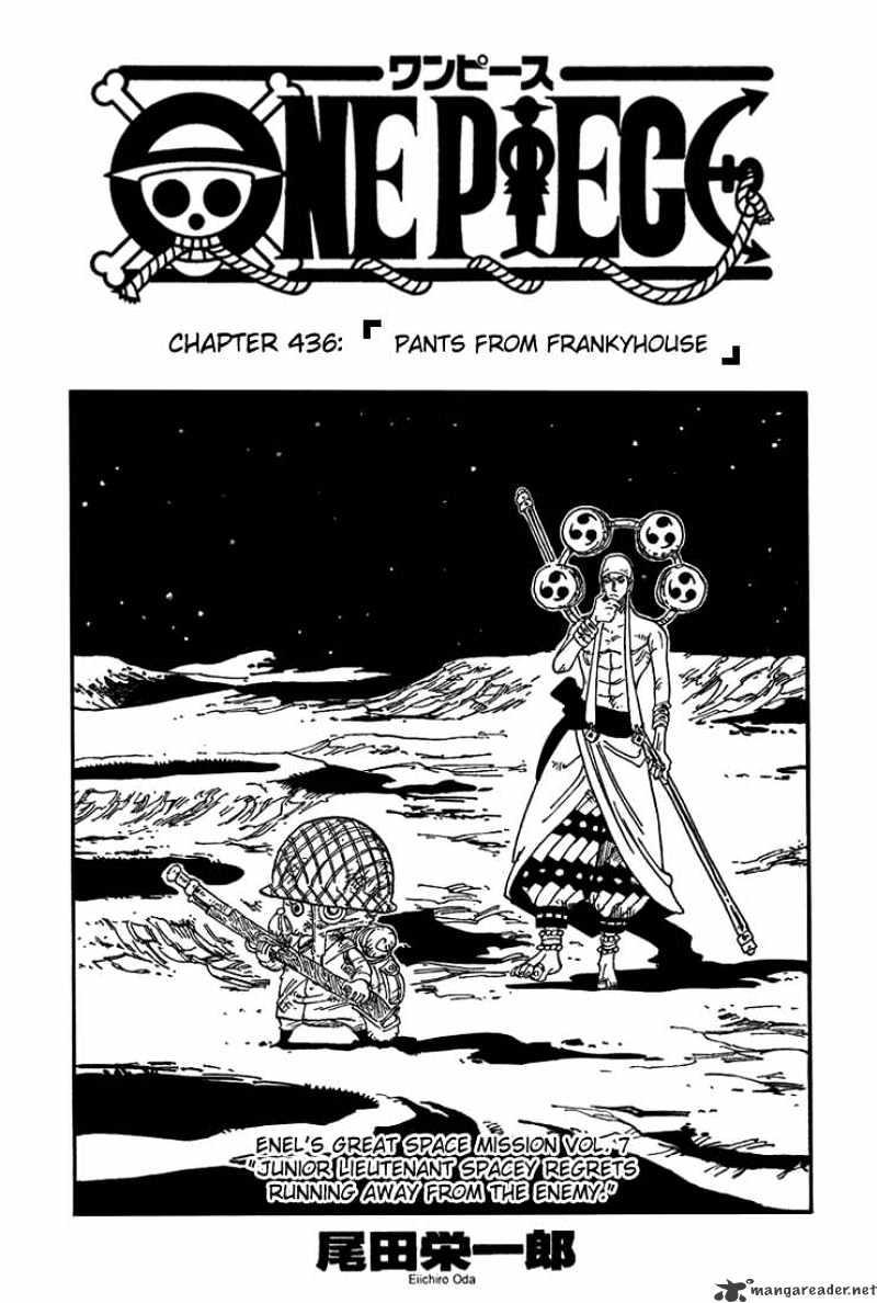 One Piece Chapter 436 : Pants From Fankyhouse page 1 - Mangakakalot