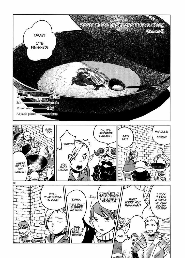 Dungeon Meshi Chapter 15 : Zosui page 22 - Mangakakalot