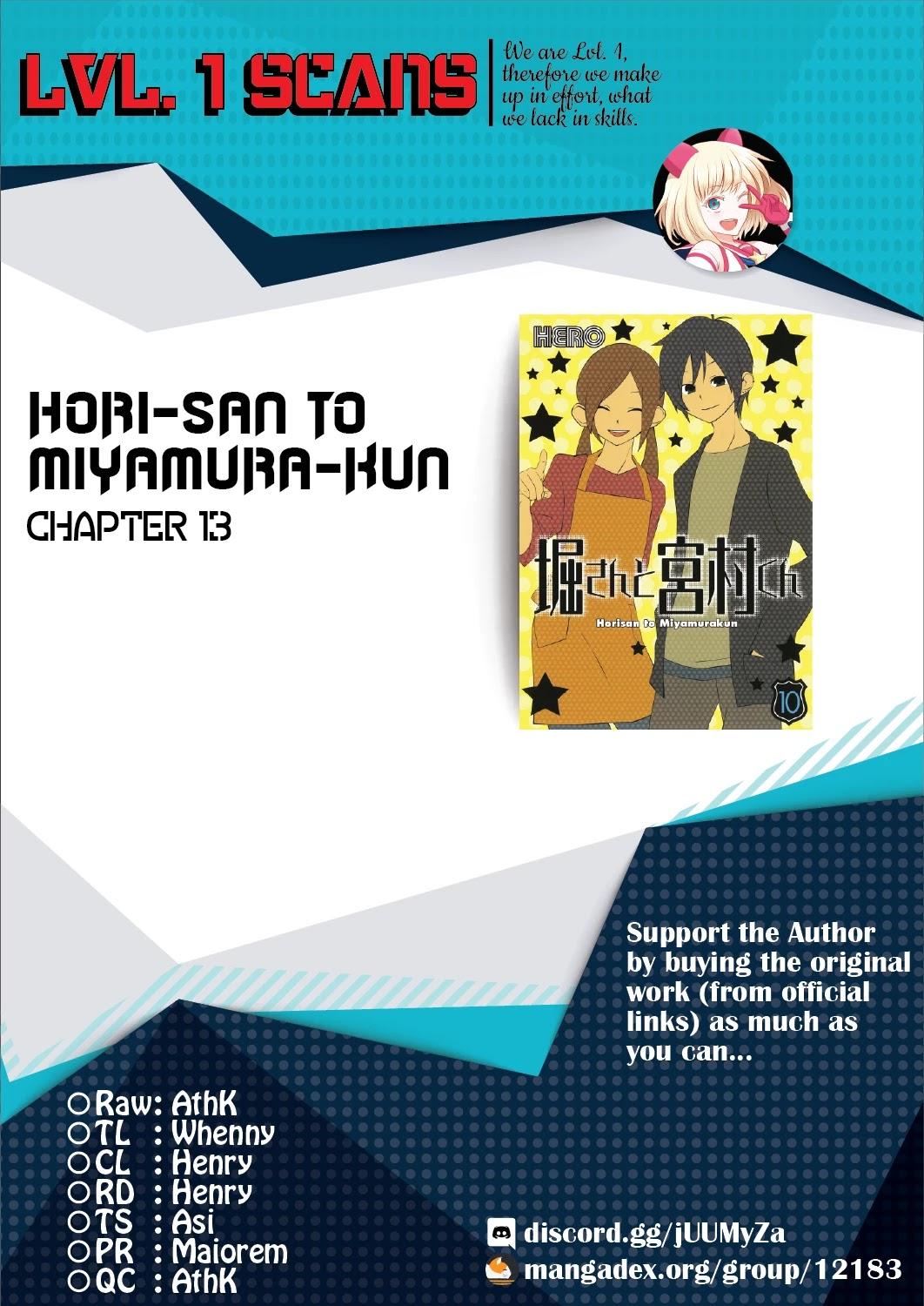 Hori-San To Miyamura-Kun Chapter 13 page 1 - Horimiya Webcomic