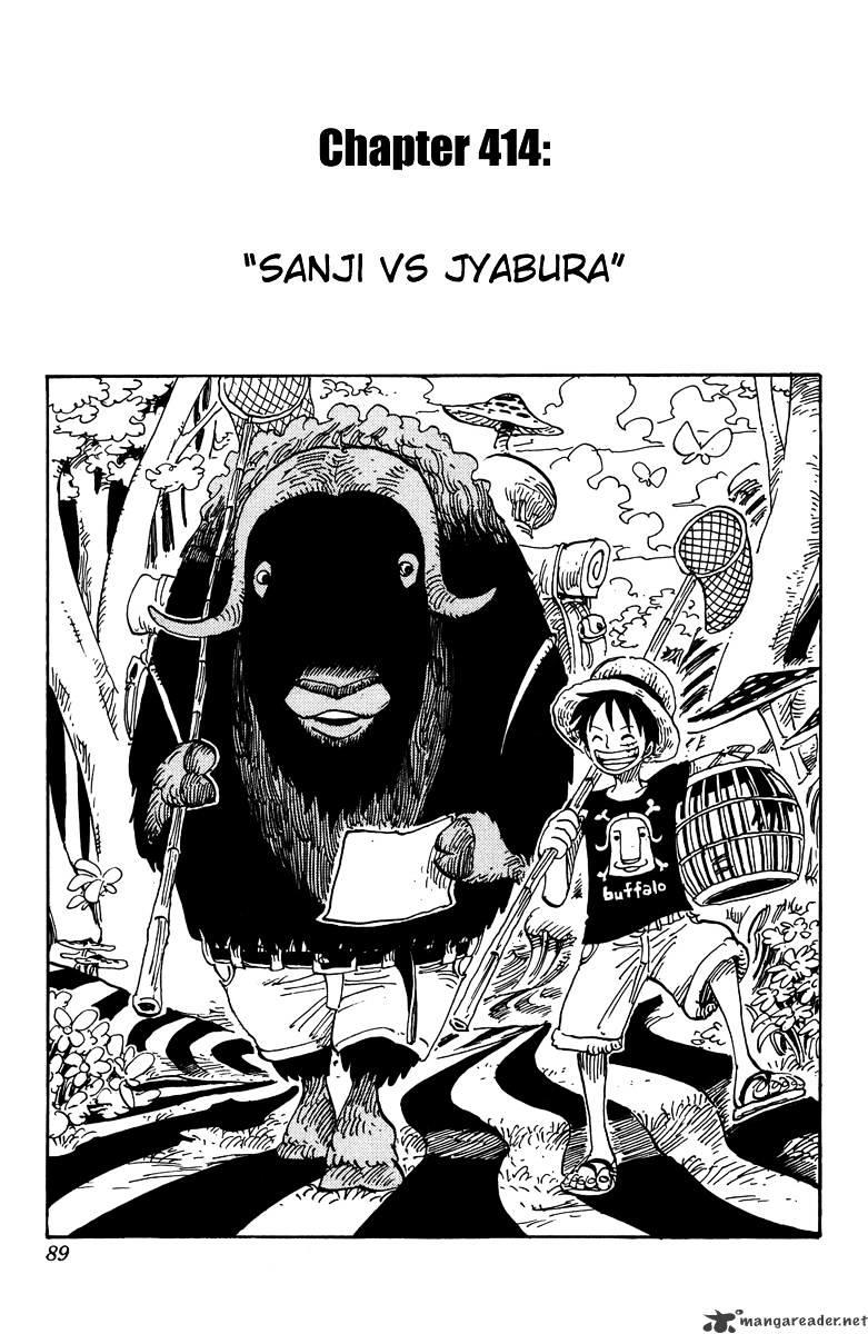 One Piece Chapter 414 : Sanji Vs Jabura page 1 - Mangakakalot