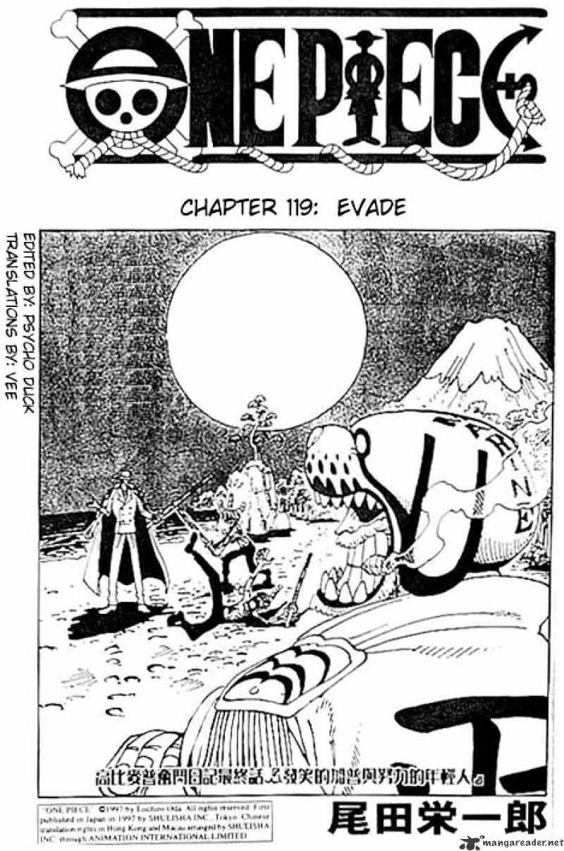 One Piece Chapter 119 : Evade page 1 - Mangakakalot