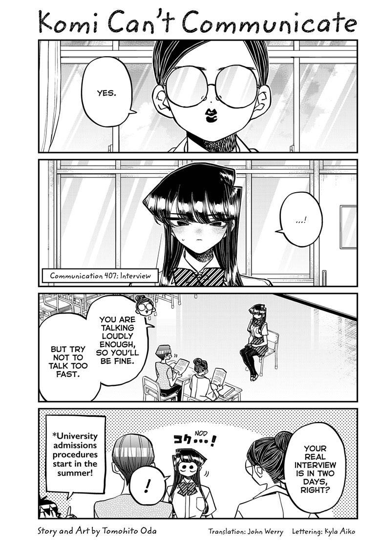 Komi Can't Communicate, Chapter 431 - Komi Can't Communicate Manga