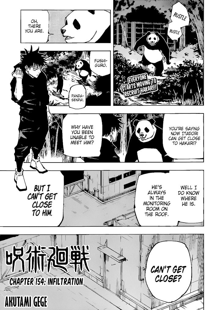 Jujutsu Kaisen Chapter 154 page 1 - Mangakakalot