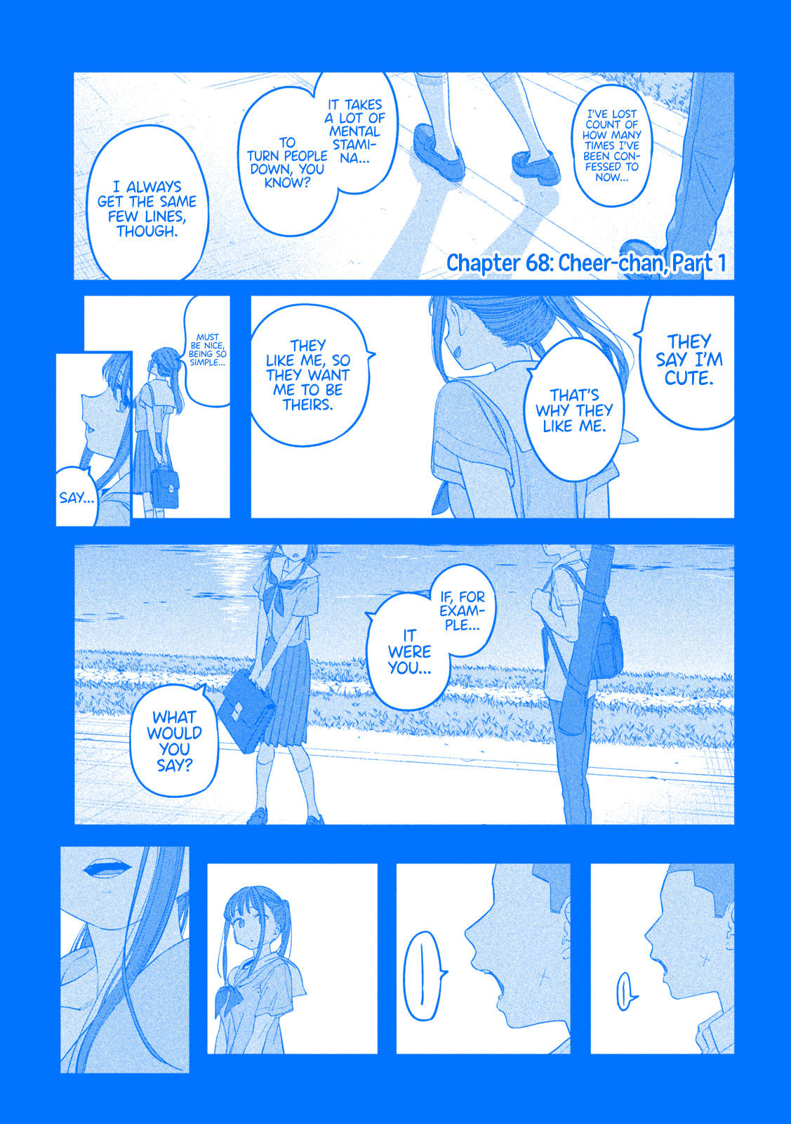 Read Getsuyoubi No Tawawa Chapter 68: Cheer-Chan, Part 1 (Blue) - Manganelo