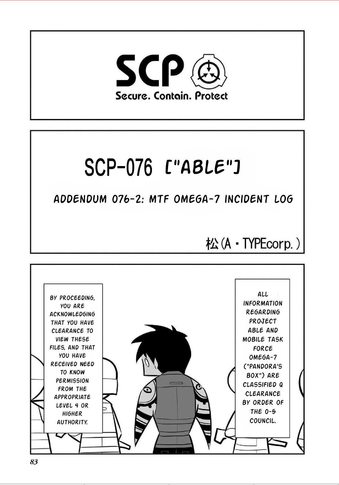 Read Scp Comic Anthology - Kai Vol.1 Chapter 7: Scp-076 - Mtf