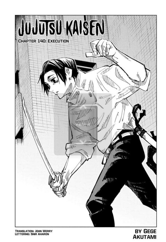 Jujutsu Kaisen Chapter 140: Execution page 1 - Mangakakalot