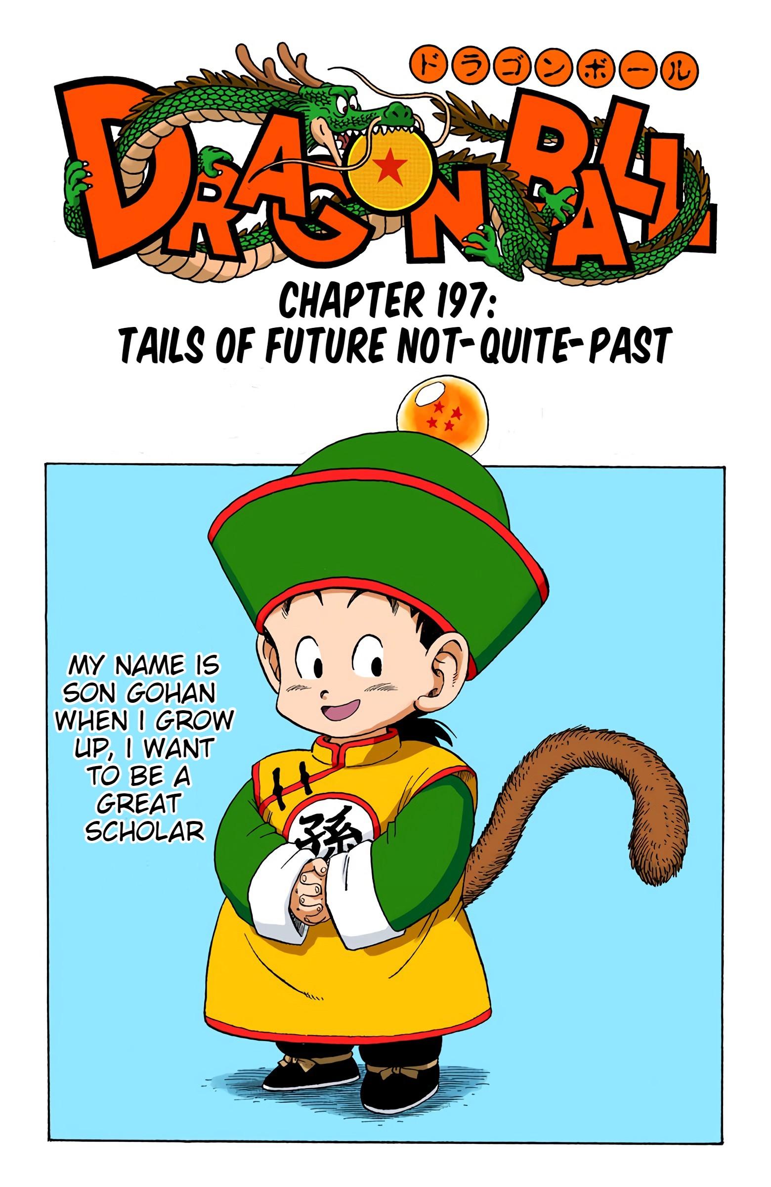 Dragon Ball - Full Color Edition Vol.17 Chapter 197: Tails Of Future Not-Quite-Past page 1 - Mangakakalot