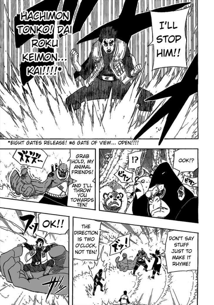 Vol.54 Chapter 506 – Guy vs. Kisame!! | 7 page