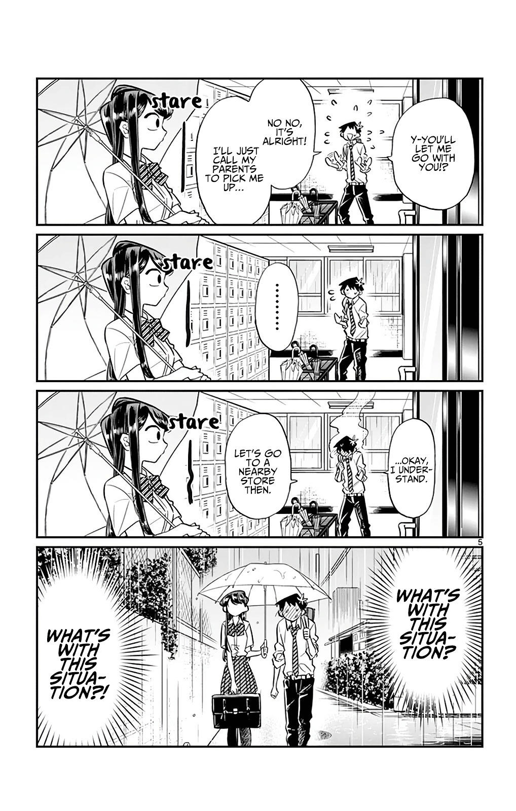 Komi-San Wa Komyushou Desu Vol.2 Chapter 30: It's Raining page 5 - Mangakakalot