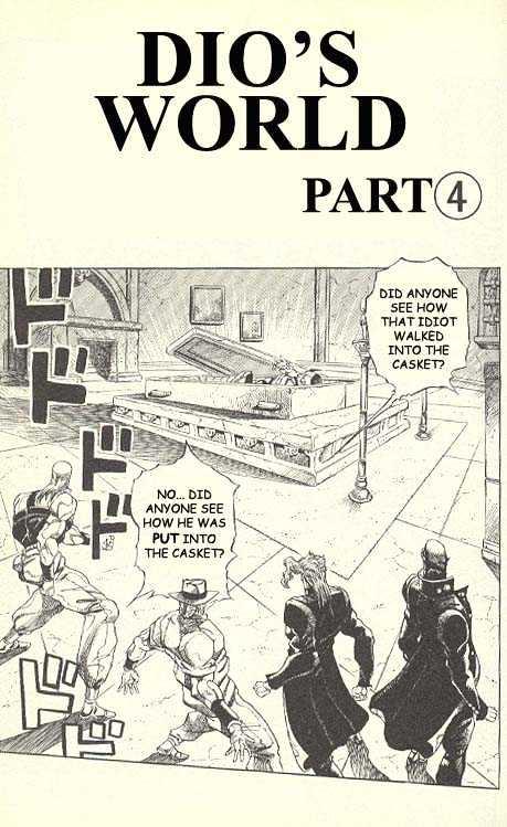 Jojo's Bizarre Adventure Vol.27 Chapter 250 : Dio's World Pt.4 page 1 - 