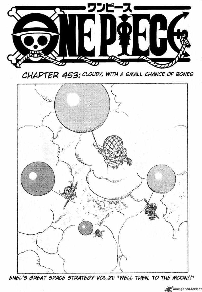 One Piece Chapter 453 : Cloudy With A Small Chance Of Bone page 2 - Mangakakalot