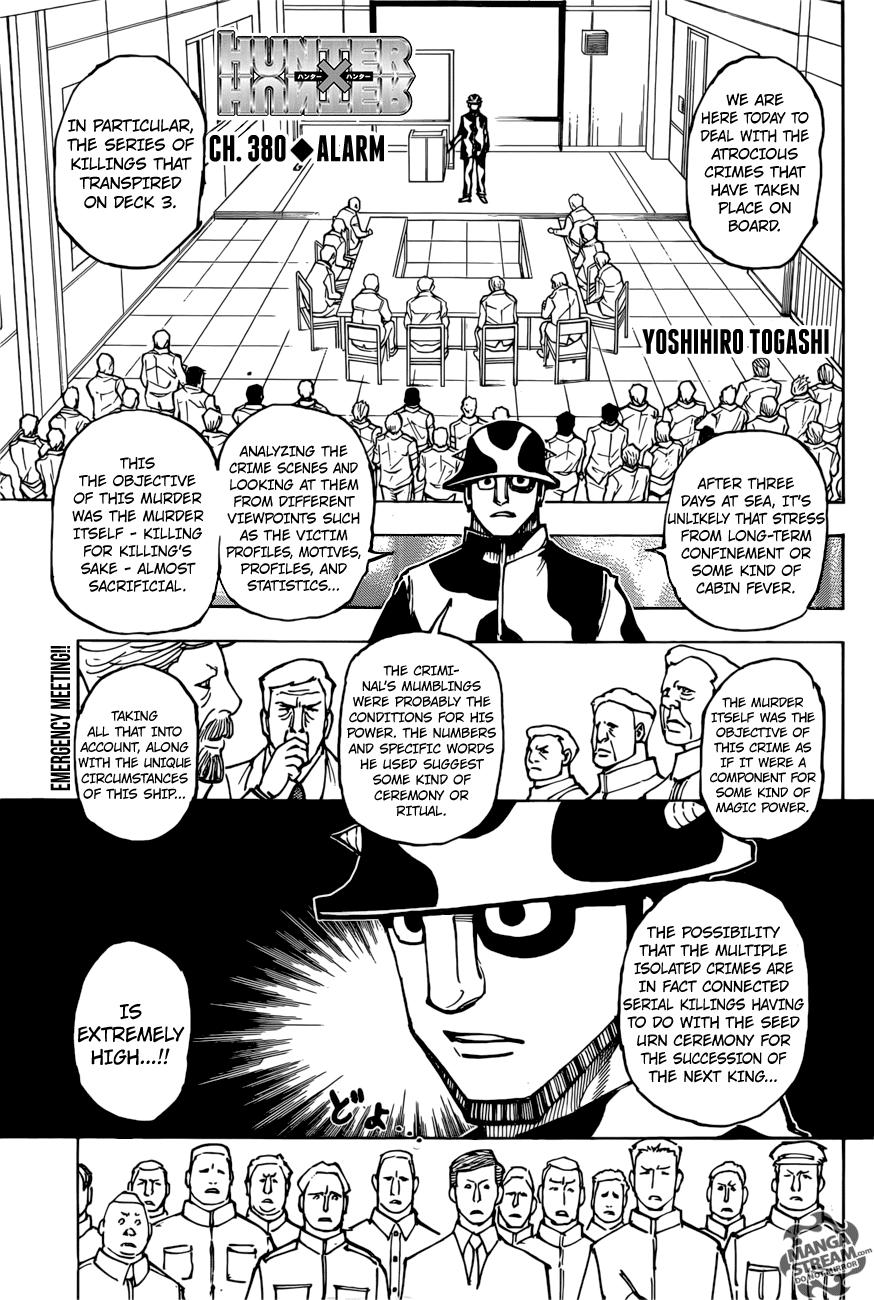 Read Hunter X Hunter Chapter 380 On Mangakakalot