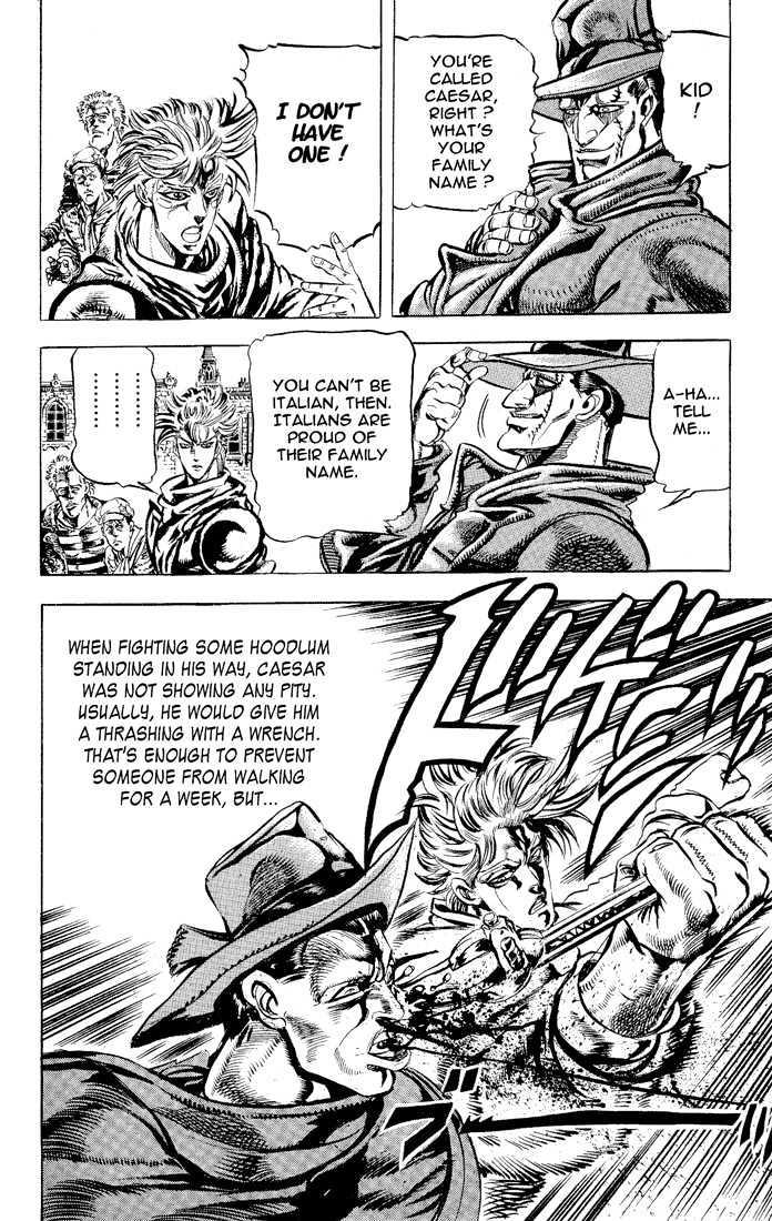 Jojo's Bizarre Adventure Vol.10 Chapter 89 : Caesar's Lonely Youth page 6 - 